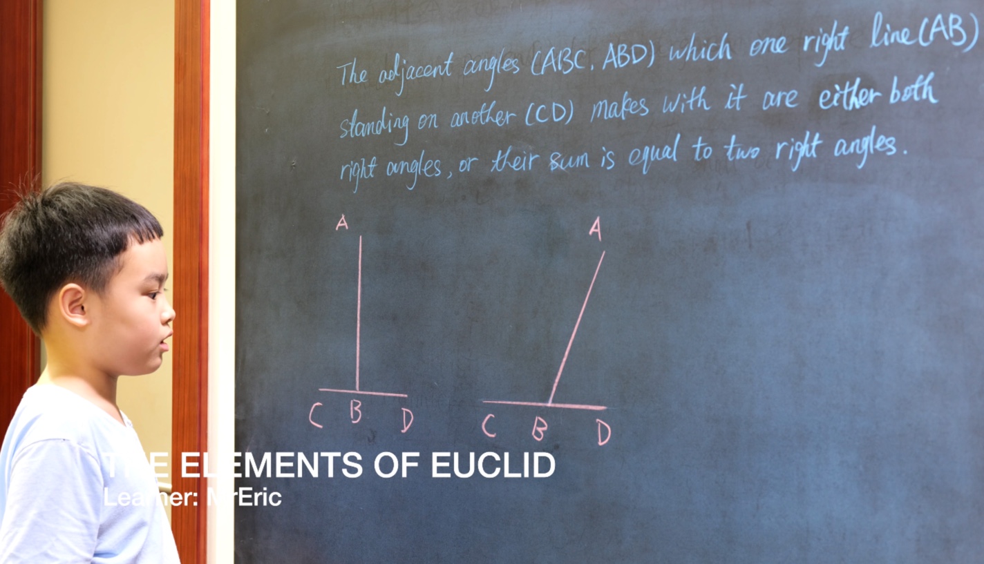 Euclid Book I PROP. XIII. -- THEOREM.